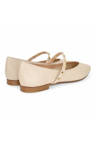 Ballerina in nappa colore beige. DETAIL | 268BO-NAPPA FOSSILE